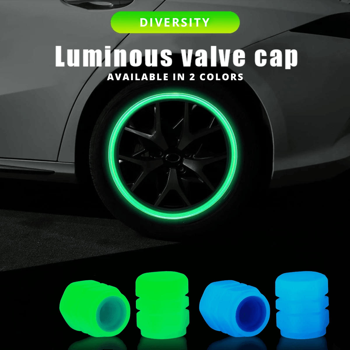 Car Luminous Tire Valve Cap